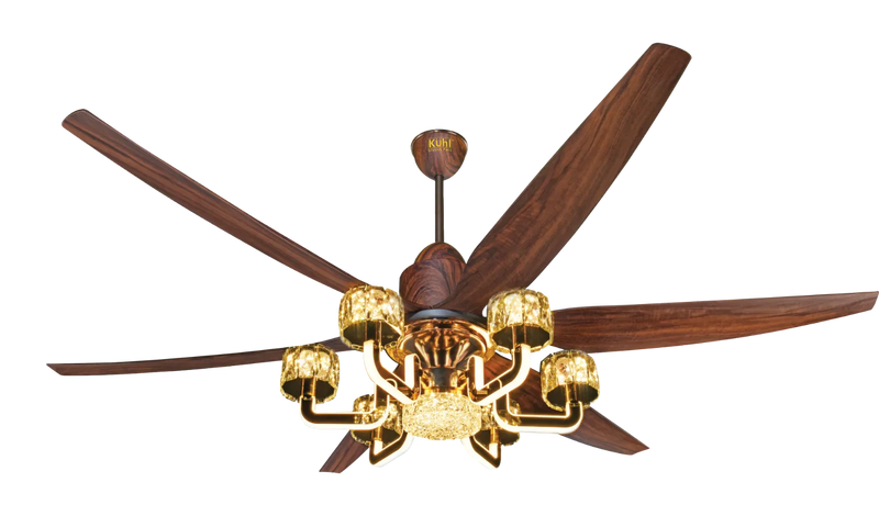 Kühl Centauri 6 BLDC Ceiling Fan 1670mm | Smart WiFi Fan with Chandelier Light | 6 Blade Luxury Fan | 282 CMM Airflow | Alexa Enabled | Remote Control-2