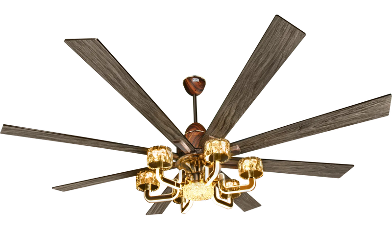 Kühl Centauri 8 BLDC Ceiling Fan 1800mm | Smart WiFi Fan with Chandelier Light | 8 Blade Luxury Fan | 225 CMM Airflow | Alexa Enabled | Remote Control-3