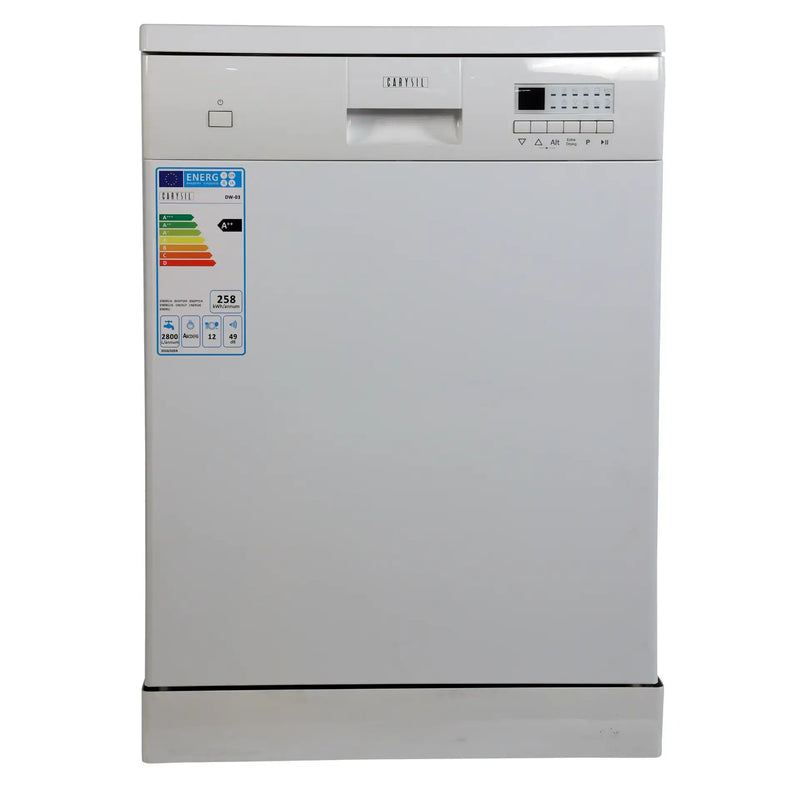 Carysil Free Standing Dishwasher DW-03 – 12 Place Setting, 6 Wash Programs, A++ Energy Efficiency, 11L Water Consumption, 845mm Height-3