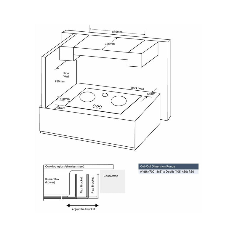 Electrolux EHG9351BC 90 cm Built-in Gas Hob with Black Glass Finish-6