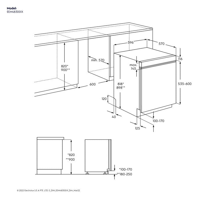 Electrolux EEM48300IX UltimateCare 700 60 cm Built-in Dishwasher-10