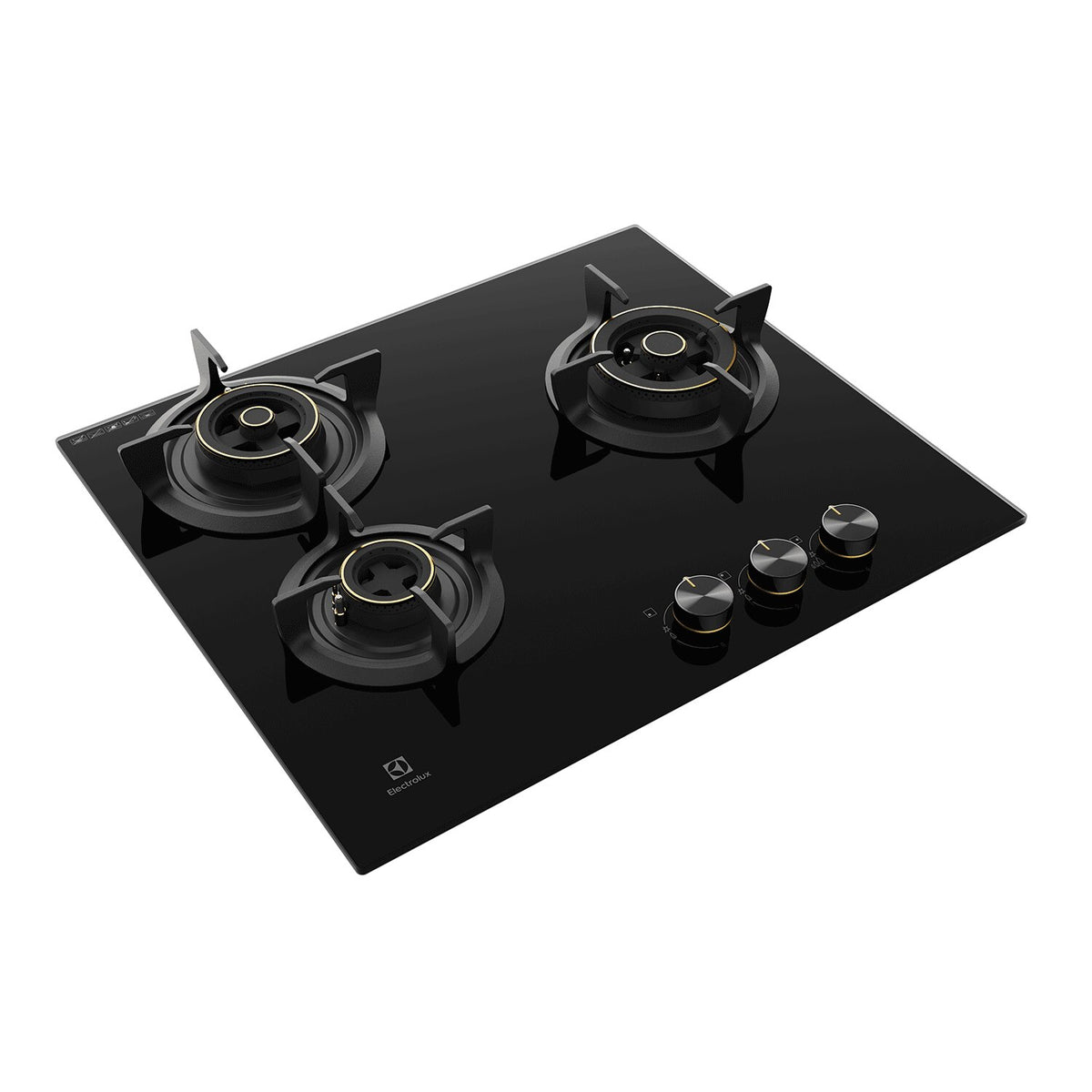 Electrolux EHG6330BC 60 cm Built-in Gas Hob with Black Glass Finish