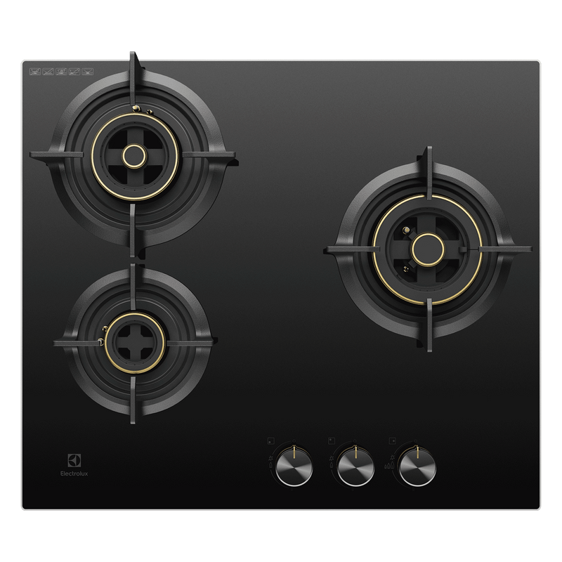 Electrolux EHG6330BC 60 cm Built-in Gas Hob with Black Glass Finish-1