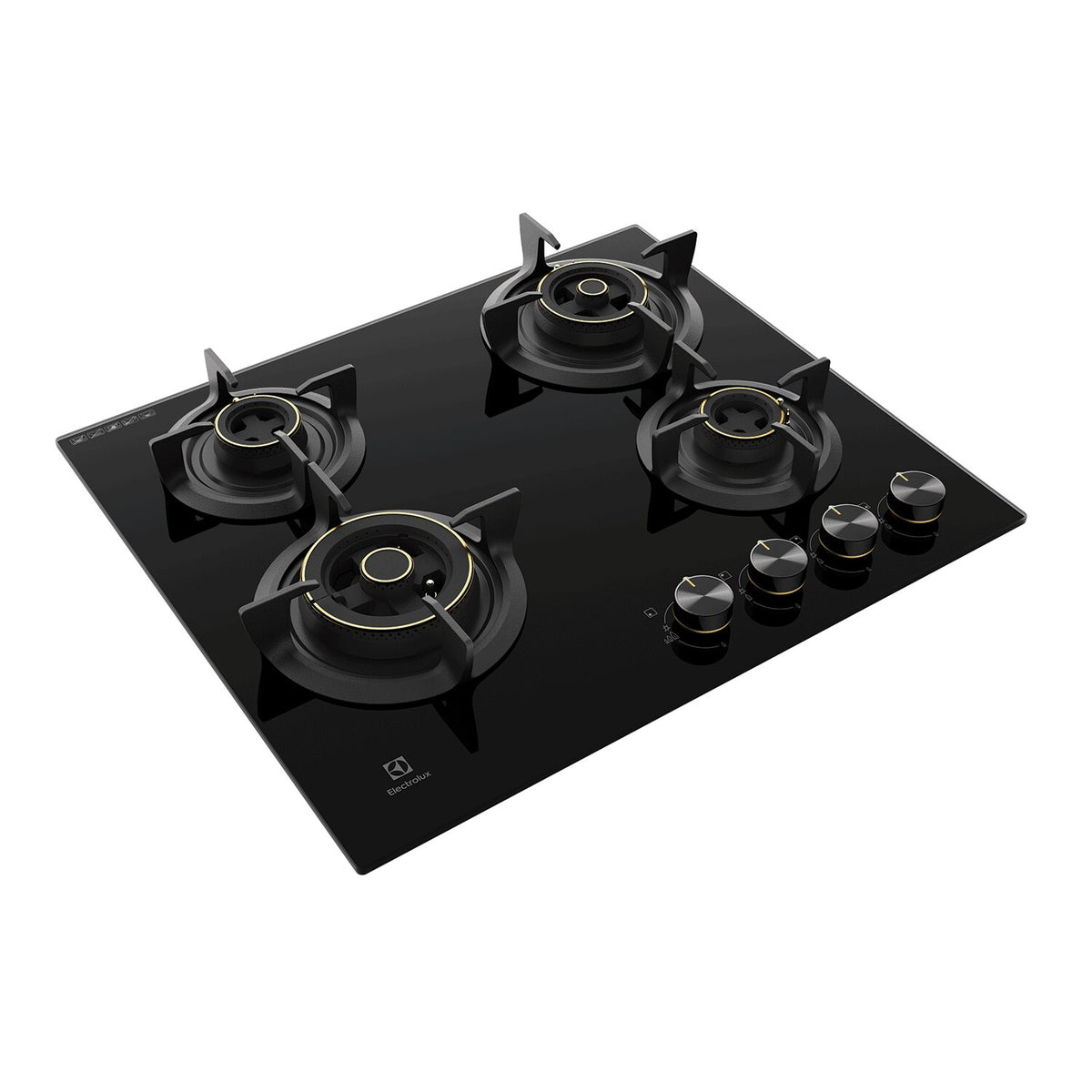 Electrolux EHG6430BC 60 cm Built-in Gas Hob with Black Glass Finish