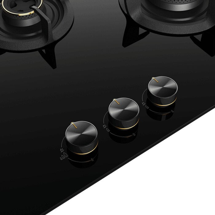 Electrolux EHG7330BC 75 cm Built-in Gas Hob with Black Glass Finish-3