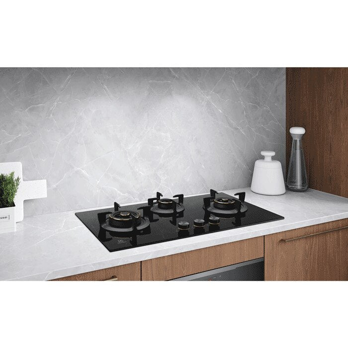 Electrolux EHG7330BC 75 cm Built-in Gas Hob with Black Glass Finish-6