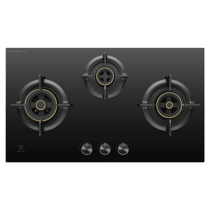 Electrolux EHG7330BC 75 cm Built-in Gas Hob with Black Glass Finish-1