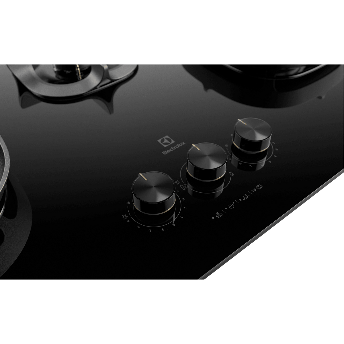 Electrolux EHG9351BC 90 cm Built-in Gas Hob with Black Glass Finish-4