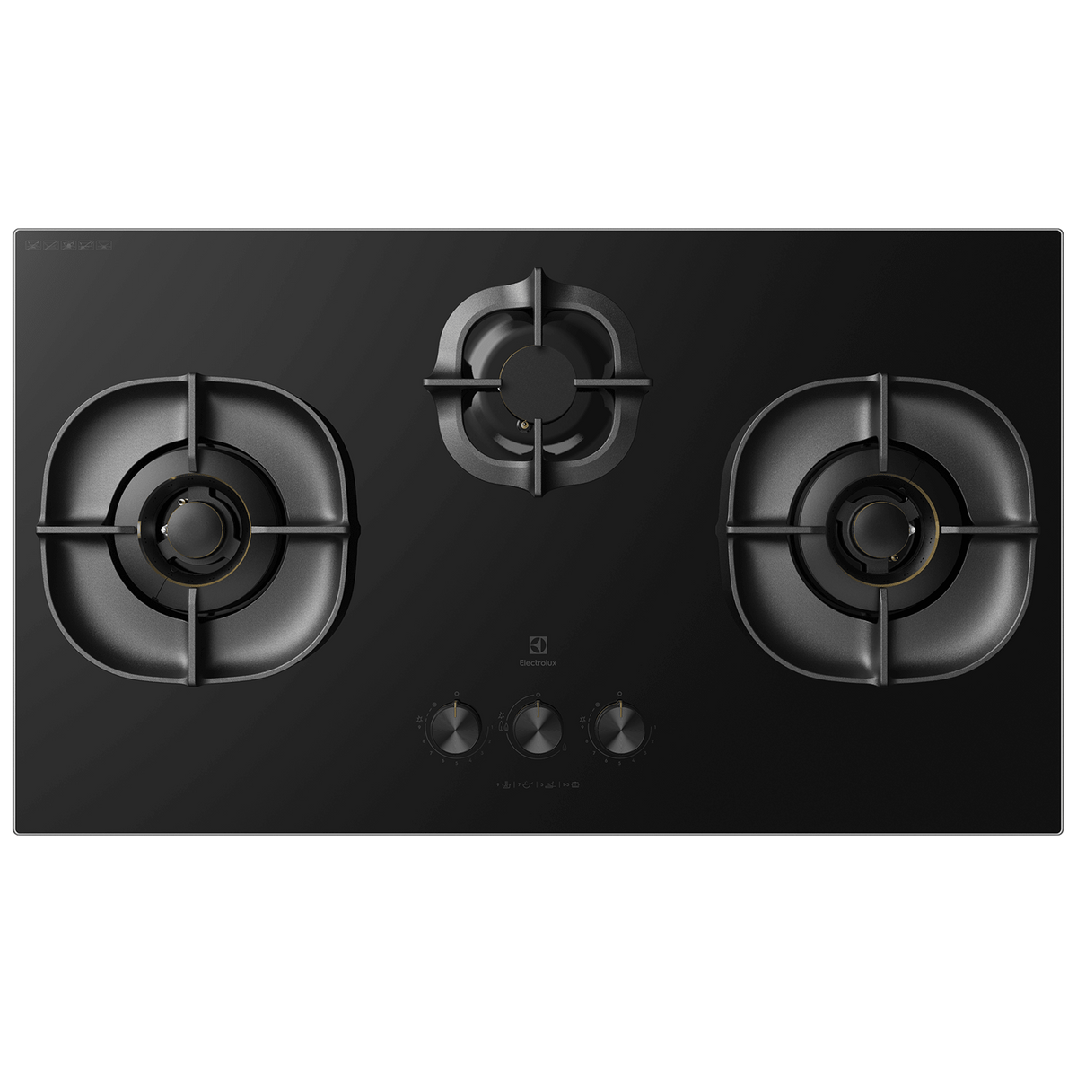 Electrolux EHG9351BC 90 cm Built-in Gas Hob with Black Glass Finish