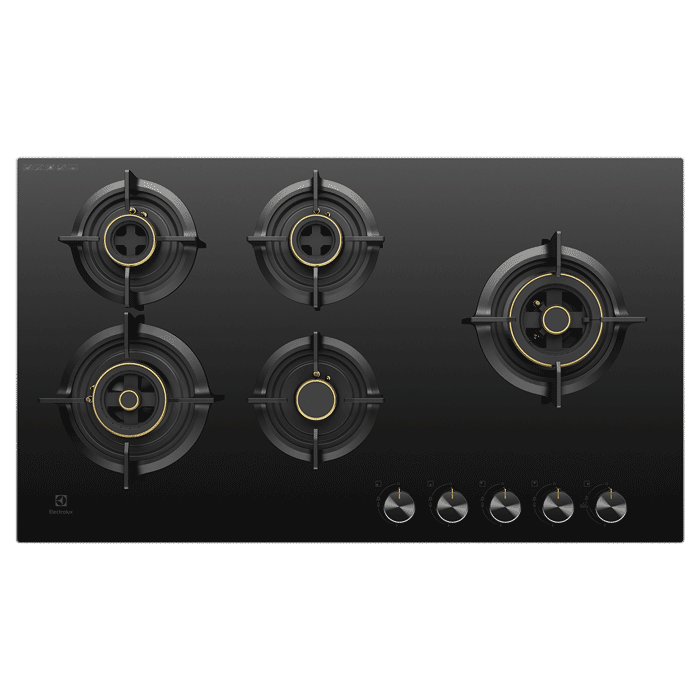 Electrolux EHG9530BC 90 cm Built-in Gas Hob with Black Glass Finish-1