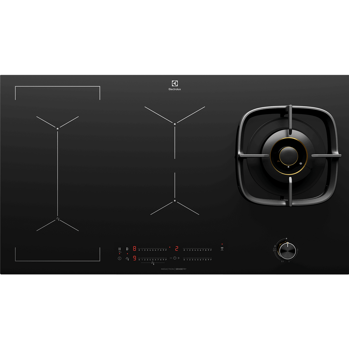 Electrolux EHH957BE 90 cm Built-in Induction Hob with Black Glass Finish-2