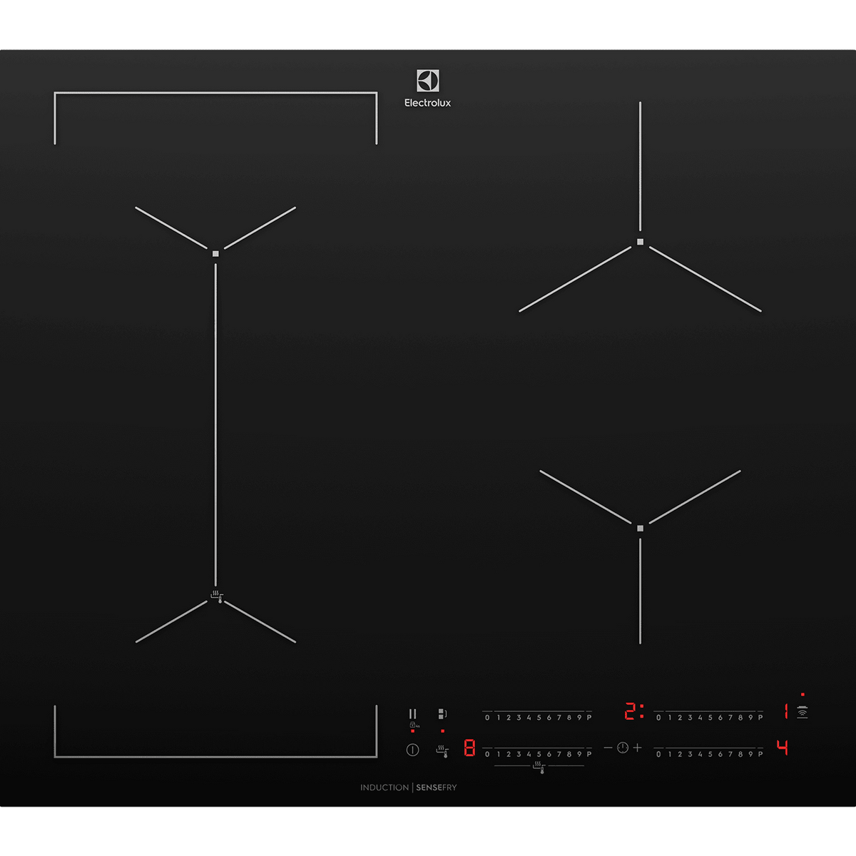 Electrolux EHI645BE Built-in Induction Hob with Black Glass Finish