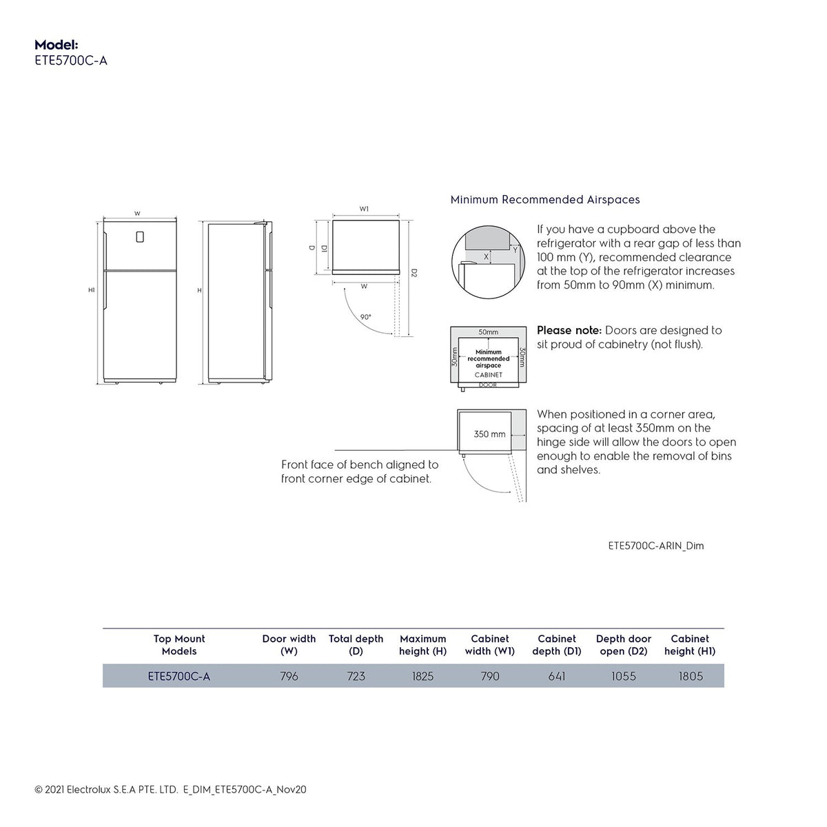 Electrolux ETE5700C-A UltimateTaste 500 537L Refrigerator-7
