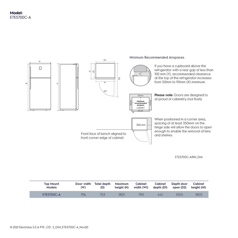 Electrolux ETE5700C-A UltimateTaste 500 537L Refrigerator-7