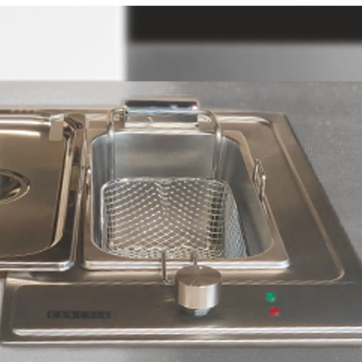 Carysil Built-In Deep Fryer 30 cm | 5L Capacity | Stainless Steel | 2300W Power | Adjustable Thermostat | Countertop Integrated Kitchen Fryer-3