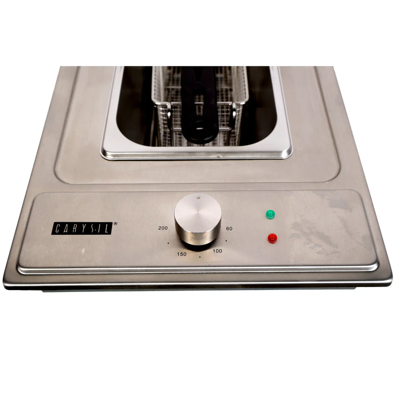 Carysil Built-In Deep Fryer 30 cm | 5L Capacity | Stainless Steel | 2300W Power | Adjustable Thermostat | Countertop Integrated Kitchen Fryer-5