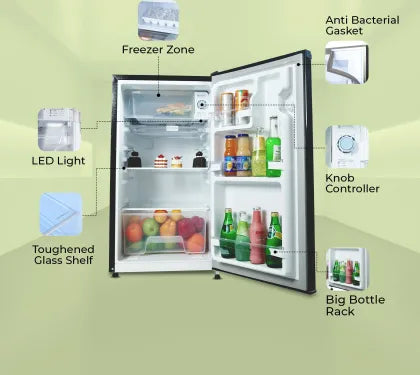 HRD-1252KSA HAIER 100L 2 STAR SINGLE DOOR MINI REFRIGERATOR-4