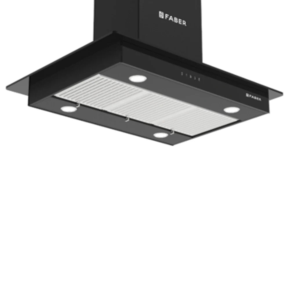 Faber Hercules Isola DTC BK  Ceiling Mounted Chimney – 1400 m³/hr Suction, Dual Touch Control