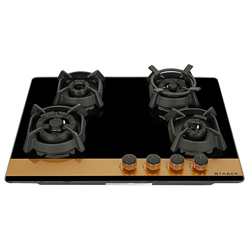 Faber Utopia Pro HT-704 BR CI 70 cm Built-In Gas Hob – 4 Brass Burners, Flame Failure Safety & Auto Ignition-4