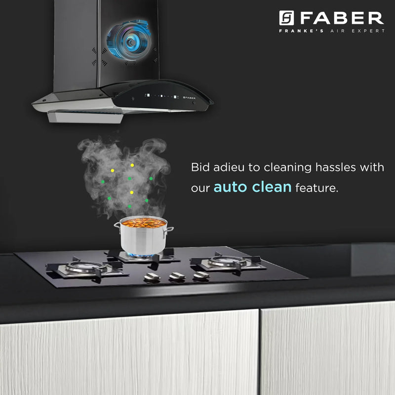 Faber Ellora 3D IN HC SC FL BK 60 cm Wall-Mounted Chimney – 1400 m³/hr Suction, 3D Suction, Heat Auto-Clean & Gesture Control-10
