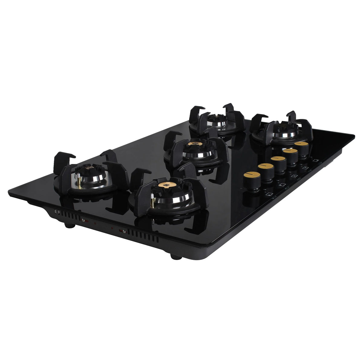 Faber Hob Maxus HT905 CRS BR CI AI – 5-Burner Brass Gas Hob, Black Toughened Glass, Auto Ignition, 90cm-8