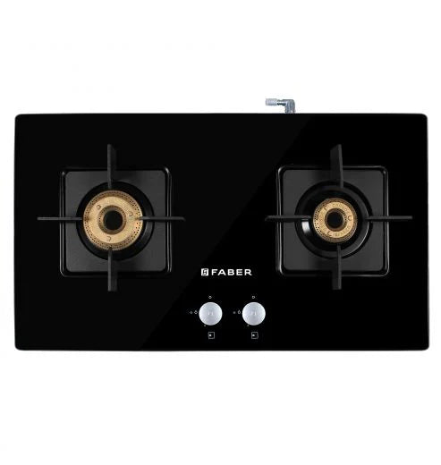 Faber Hob Cooktop Elite 2BB BK CI – 2 Burner Gas Cooktop with Forged Burners, Jumbo Burner, Black Matte Finish-2