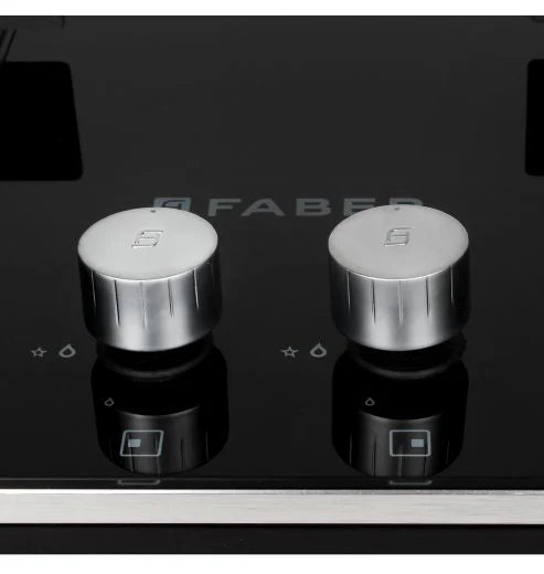 Faber Hob Cooktop Elite 2BB BK CI – 2 Burner Gas Cooktop with Forged Burners, Jumbo Burner, Black Matte Finish-4