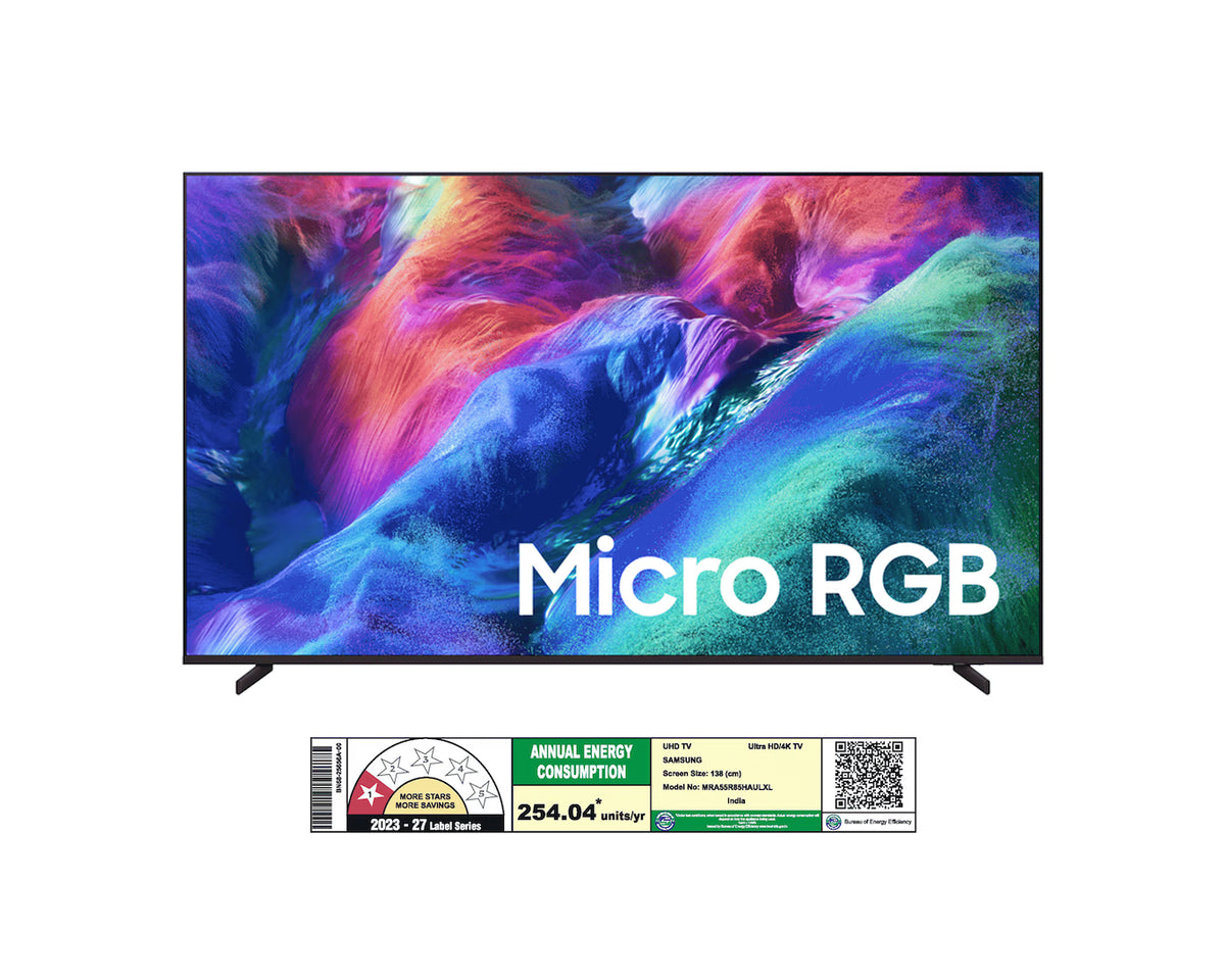Samsung 55 Inch Micro RGB R85H 4K Smart TV (2026) – Titanium Black