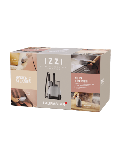 Laurastar IZZI PLUS Garment & Hygiene Steamer | Dry Microfine Steam (150°C), Kills 99.999% Germs, Removes Allergens & Odours-13