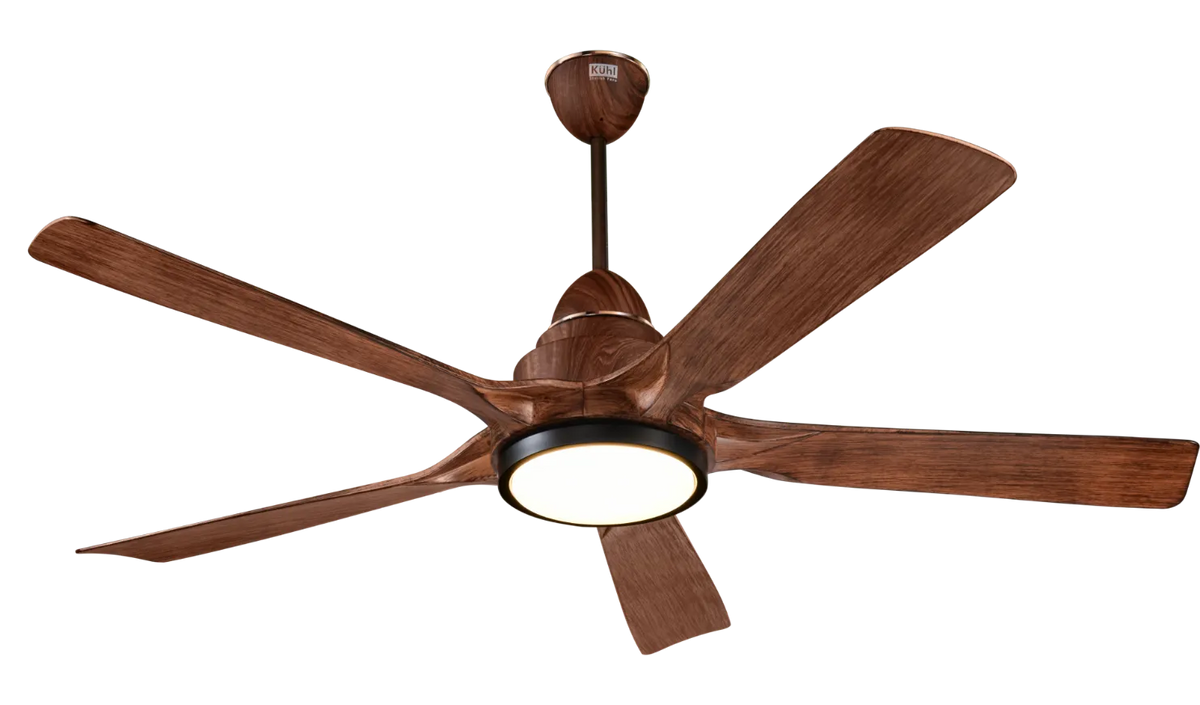 Kühl Luxus Plus BLDC Smart Ceiling Fan 1400mm | WiFi + Alexa Enabled | 5 Aerodynamic Blades | Downlight | Remote Control | 5 Star Rated | Energy Saving