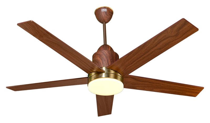 Kühl Luxus Super BLDC Smart Ceiling Fan 1300mm | WiFi + Alexa Enabled | 5 Aerodynamic Blades | Downlight | High Speed 235 RPM | 5 Star Rated-2