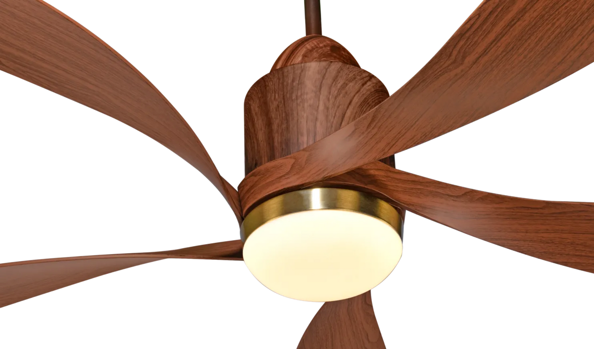 Kühl Luxus Twist BLDC Smart Ceiling Fan 1300mm | WiFi + Alexa Enabled | 5 Aerodynamic Blades | Downlight | Ultra Energy Efficient | 5 Star Rated-5