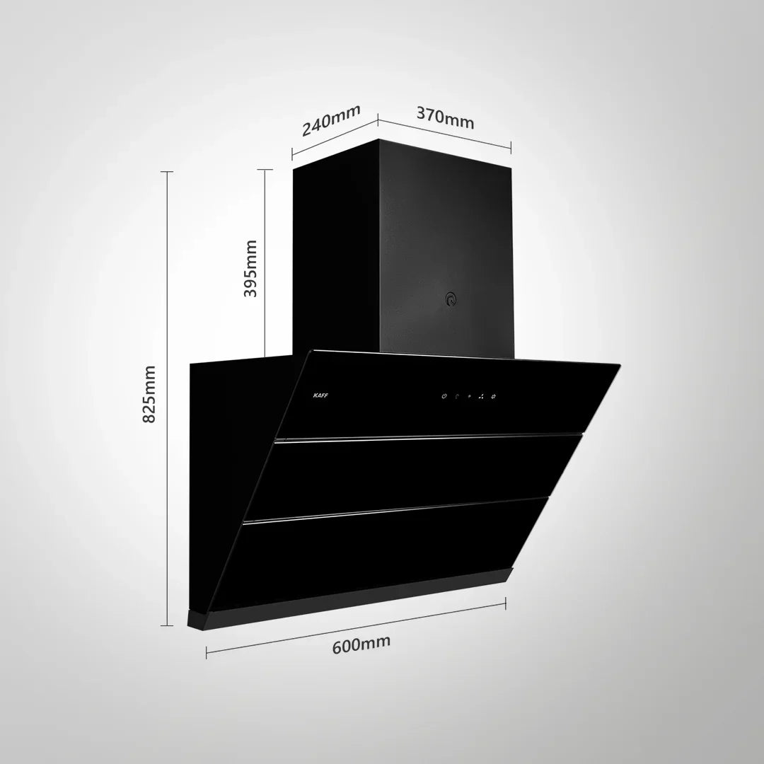 KAFF Nobelo LX DHC 60/75 cm Filterless Auto Clean Chimney with Gesture Control (Black Glass)-13