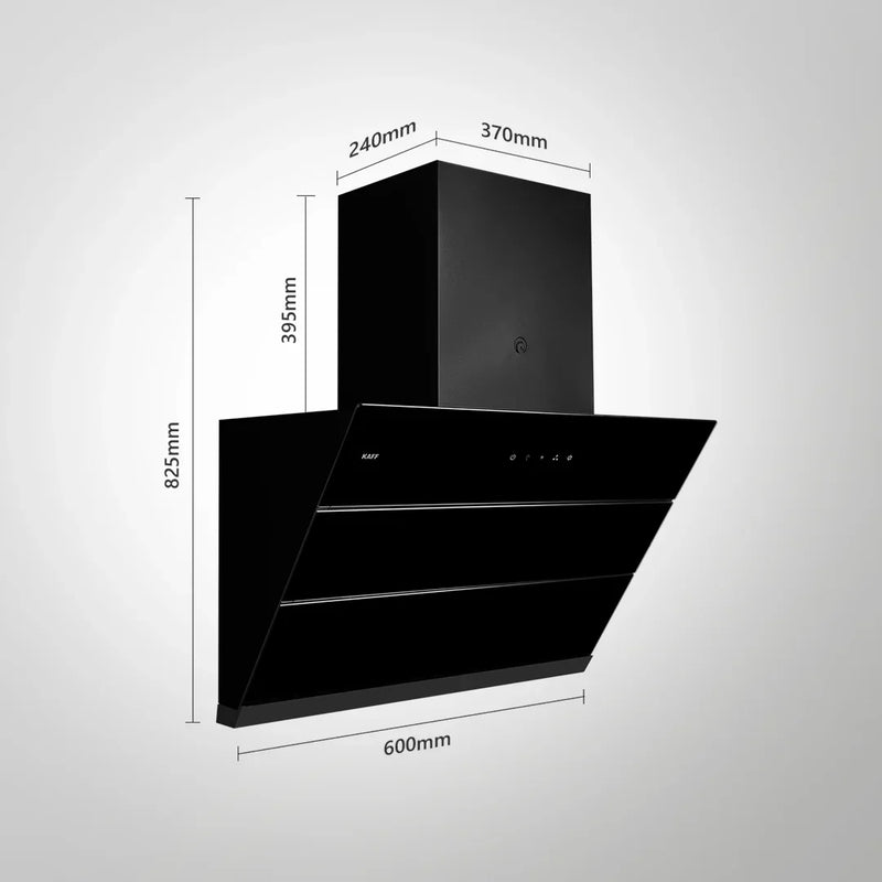 KAFF Nobelo LX DHC 60/75 cm Filterless Auto Clean Chimney with Gesture Control (Black Glass)-13
