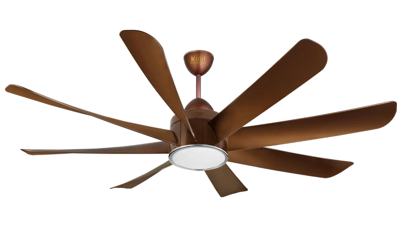 Kühl Platin D8 8-Blade BLDC Ceiling Fan with Remote | WiFi Smart Fan with Downlight | Alexa Enabled | 5 Star Rated | Anti-Dust | 1200/1500 mm-12