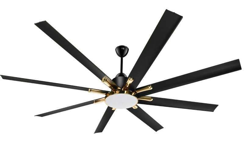 Kühl Polariz Gold 72 BLDC Ceiling Fan 1800mm | 8 Blade Luxury Fan with Downlight | Smart WiFi Fan | Alexa Enabled | Remote Control | 5 Star Energy Saving | 282 CMM Airflow-1
