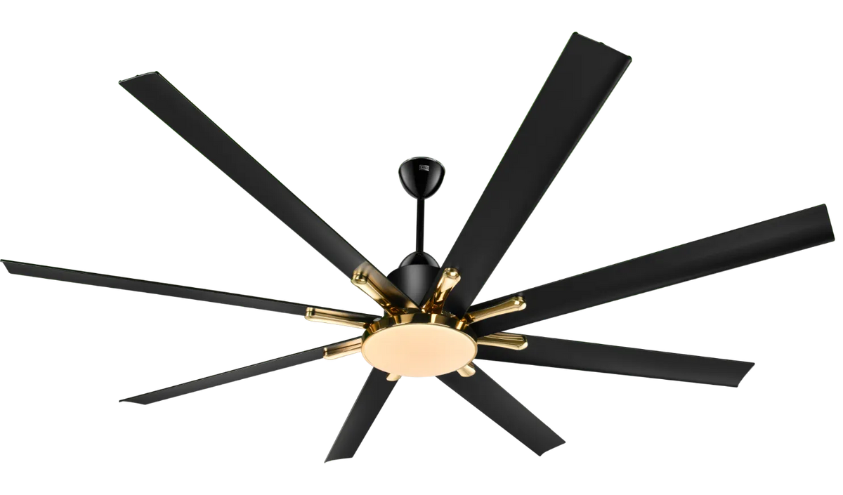 Kühl Polariz Gold 72 BLDC Ceiling Fan 1800mm | 8 Blade Luxury Fan with Downlight | Smart WiFi Fan | Alexa Enabled | Remote Control | 5 Star Energy Saving | 282 CMM Airflow-3