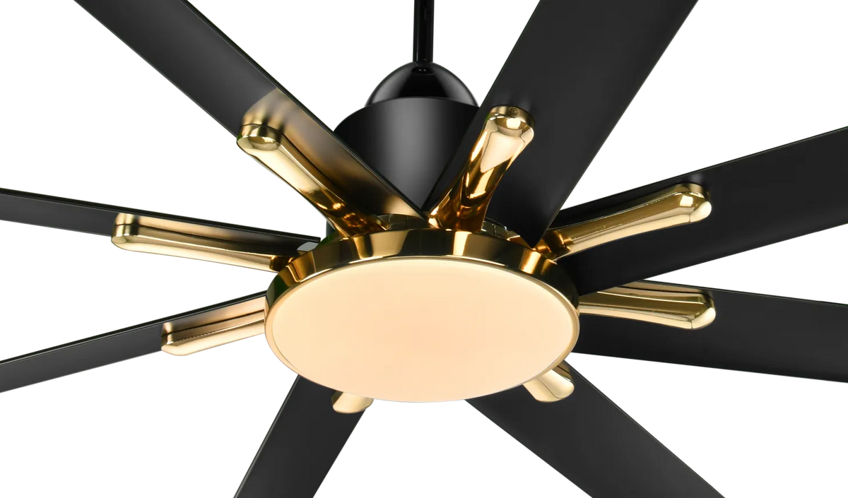 Kühl Polariz Gold 72 BLDC Ceiling Fan 1800mm | 8 Blade Luxury Fan with Downlight | Smart WiFi Fan | Alexa Enabled | Remote Control | 5 Star Energy Saving | 282 CMM Airflow-4