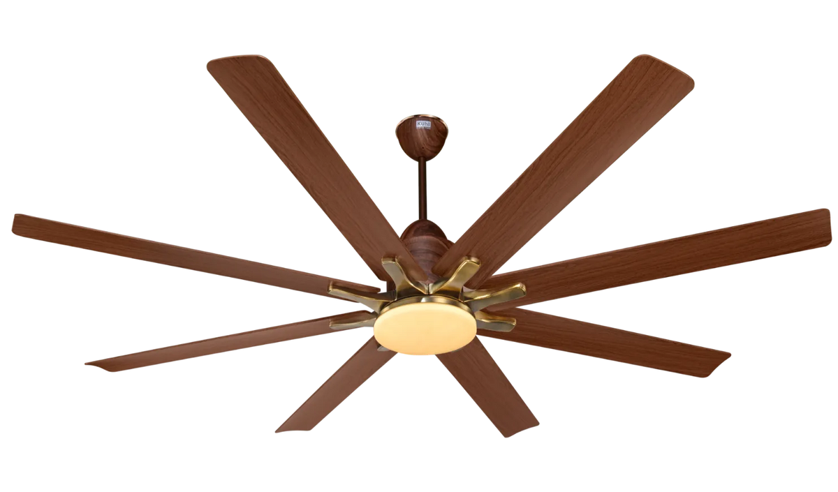 Kühl Polariz Star 66 BLDC Ceiling Fan 1650mm | 8 Blade Smart Fan with Downlight | WiFi & Alexa Enabled | Remote Control | 5 Star Energy Saving | Silent High Airflow Fan