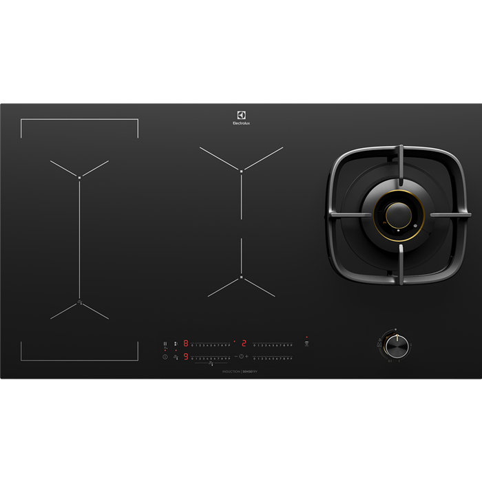 Electrolux EHH957BE 90 cm Built-in Induction Hob with Black Glass Finish-1