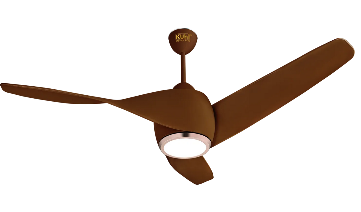 Kühl Luxus C5 BLDC Smart Ceiling Fan 1200/1320mm | WiFi + Alexa Enabled | 5 Aerodynamic Blades | Downlight + Night Light | Remote Control | 5 Star Rated