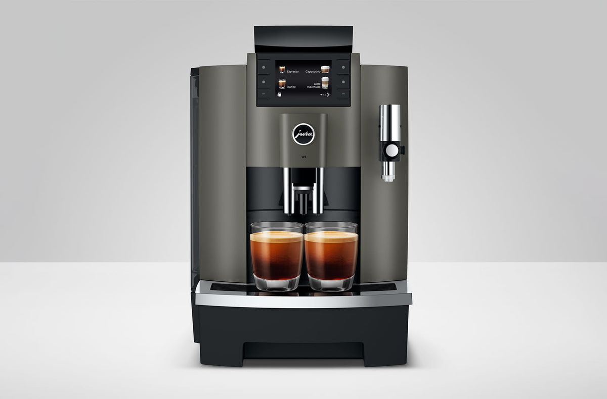 JURA W8 Dark Inox Automatic Coffee Machine (17 Specialities, P.A.G.2 Grinder, One-Touch Cappuccino, Coffee Eye Sensor, Commercial Use)-11