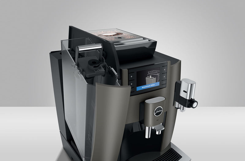JURA W8 Dark Inox Automatic Coffee Machine (17 Specialities, P.A.G.2 Grinder, One-Touch Cappuccino, Coffee Eye Sensor, Commercial Use)-7
