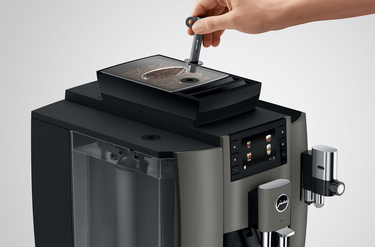 JURA W8 Dark Inox Automatic Coffee Machine (17 Specialities, P.A.G.2 Grinder, One-Touch Cappuccino, Coffee Eye Sensor, Commercial Use)-8