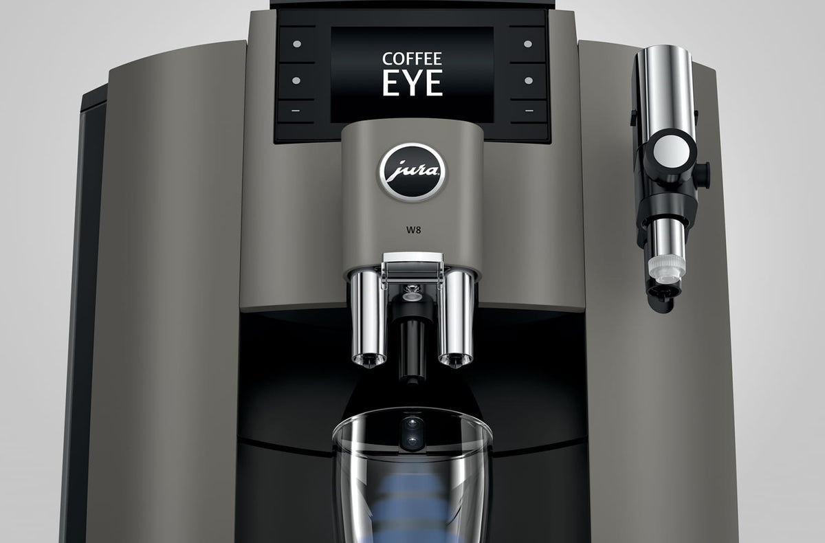 JURA W8 Dark Inox Automatic Coffee Machine (17 Specialities, P.A.G.2 Grinder, One-Touch Cappuccino, Coffee Eye Sensor, Commercial Use)-10