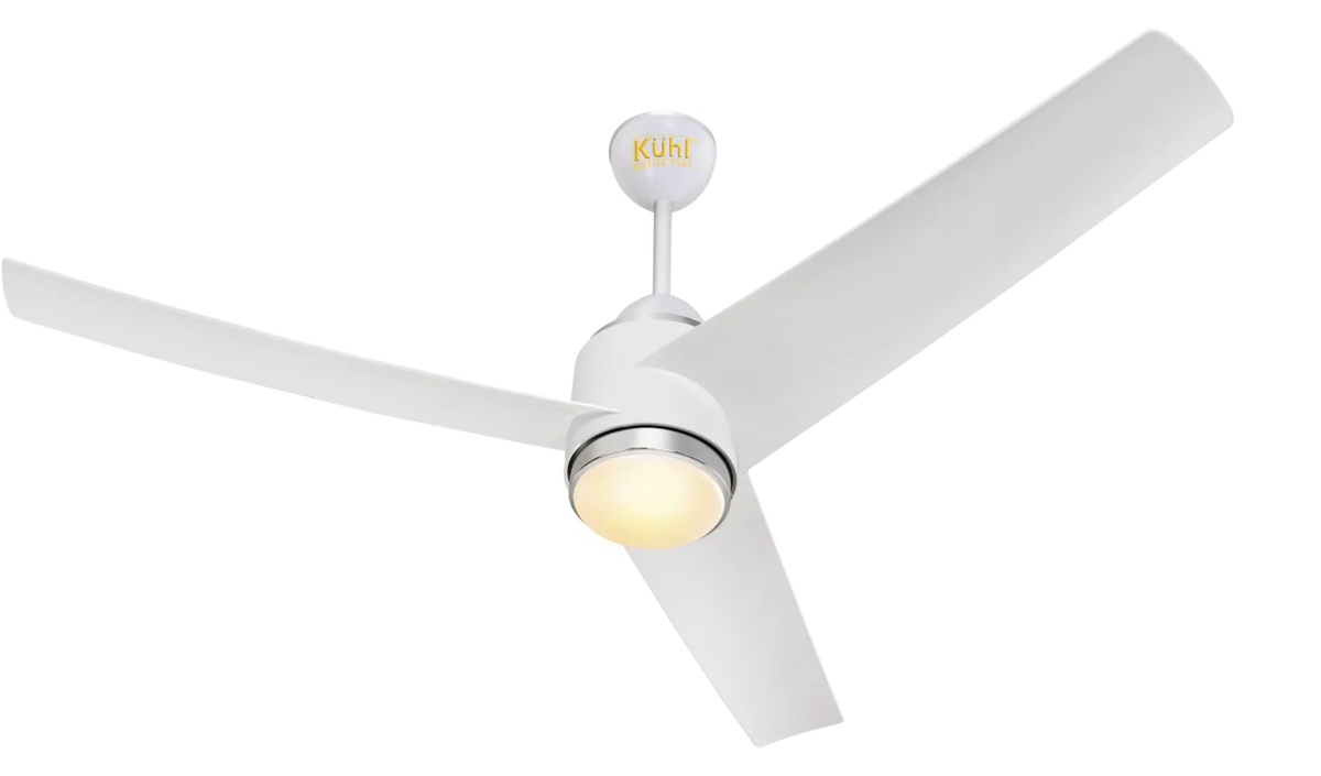 Kühl Windzz K3 BLDC Ceiling Fan 1320mm | WiFi Smart Fan with Remote & App Control | 250 CMM Airflow | Downlight | 5 Star Rated | Reverse Mode