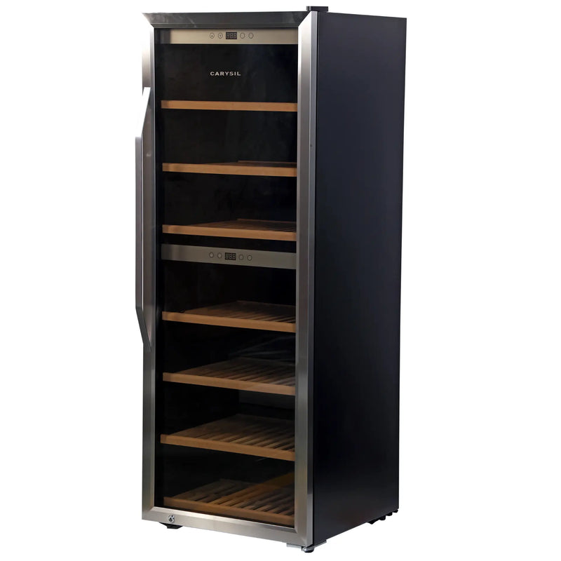 Carysil 126 Bottle Wine Chiller (350L) | Commercial Dual Zone Cooling | 3°C–20°C | Freestanding Wine Cooler | LED Display | Glass Door-3