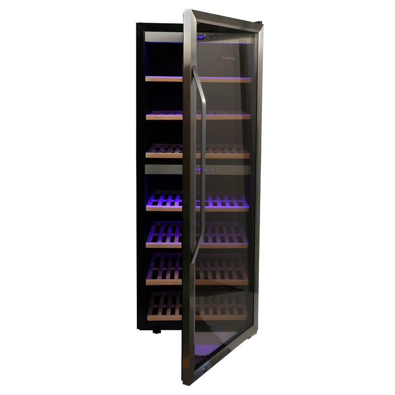 Carysil 126 Bottle Wine Chiller (350L) | Commercial Dual Zone Cooling | 3°C–20°C | Freestanding Wine Cooler | LED Display | Glass Door-4